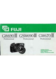 Fujifilm GSW 690-3 manual. Camera Instructions.